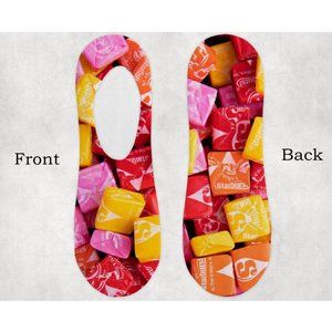 Women's Novelty Candy Design Soft Handmade Vacation Loungewear No show Socks